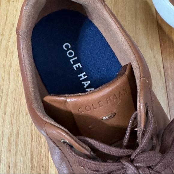 Cole Haan GRAND.OS British tan leather casual sneakers (size 10M) - Picture 5 of 11